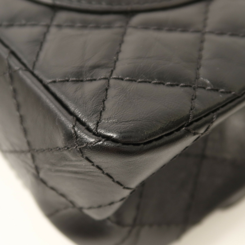 CHANEL 牛皮皮革2.55銀扣鏈帶肩背袋-14