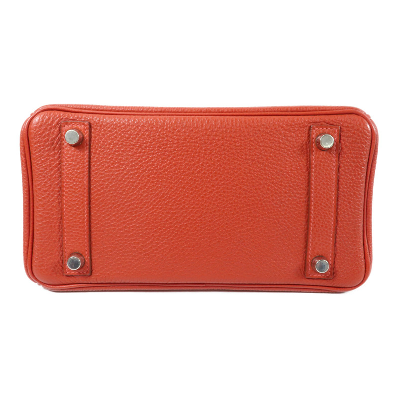 HERMES 【Hermes Fair】Togo皮革Birkin 25銀扣手挽袋-3