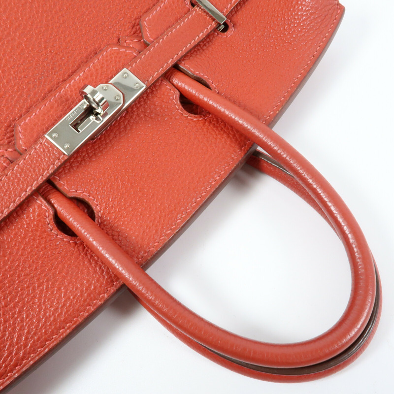 HERMES 【Hermes Fair】Togo皮革Birkin 25銀扣手挽袋-8