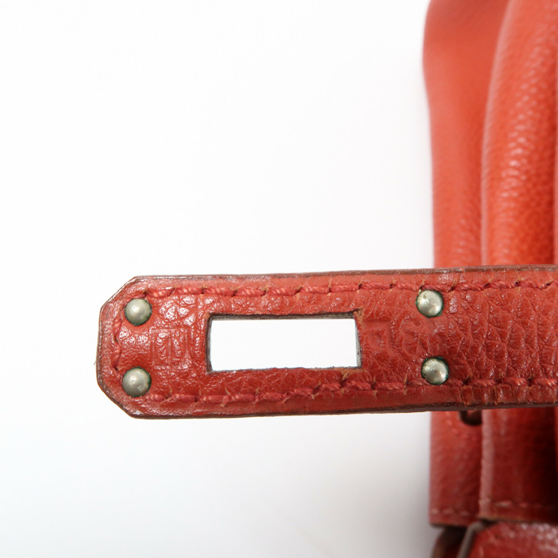 HERMES 【Hermes Fair】Togo皮革Birkin 25銀扣手挽袋-11