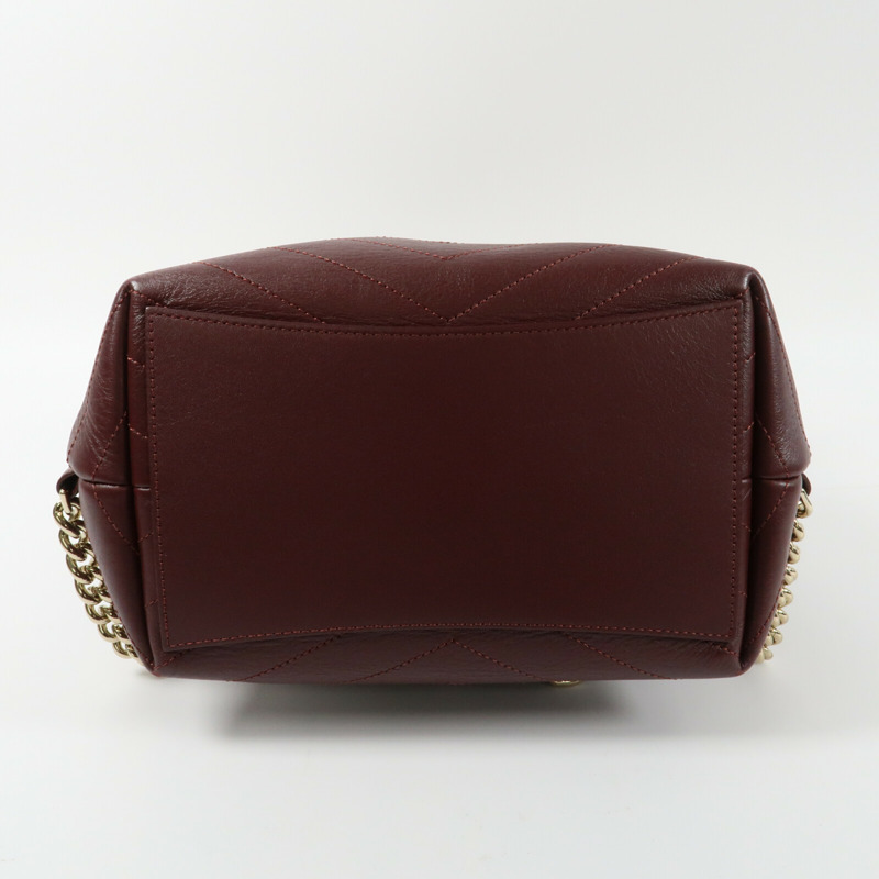 CHANEL 牛皮皮革BackPac金扣鏈帶背包-13