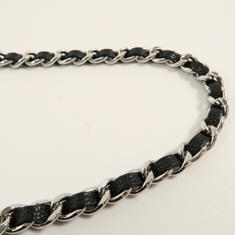 CHANEL 牛皮皮革WOC Wallet On Chain銀扣鏈帶肩背袋-15