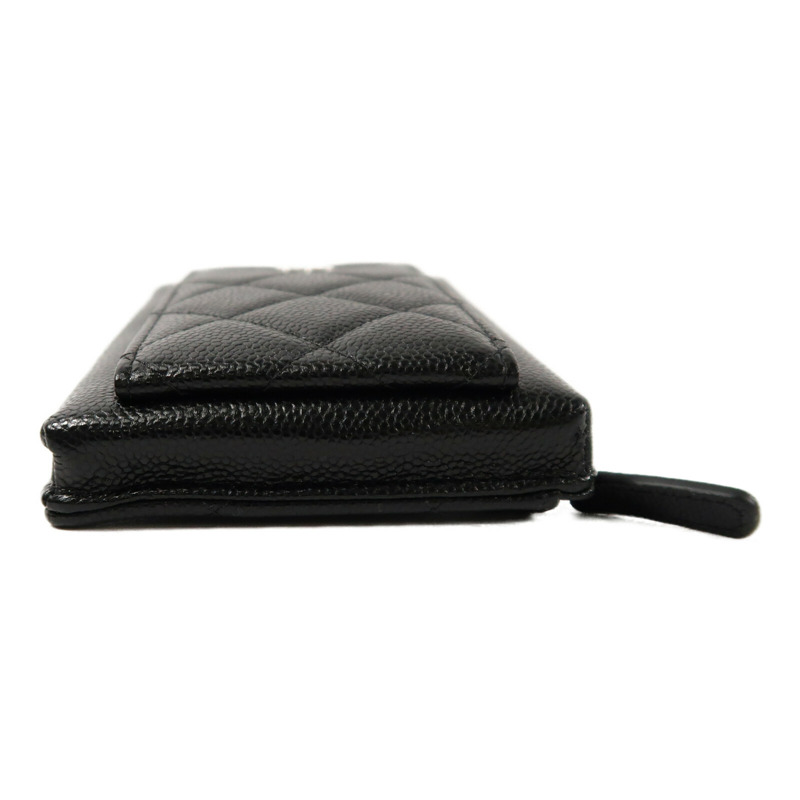 CHANEL 牛皮皮革Phone Bag銀扣鏈帶肩背袋-3