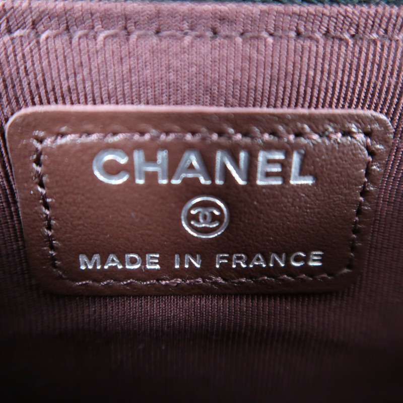 CHANEL 牛皮皮革Phone Bag銀扣鏈帶肩背袋-5