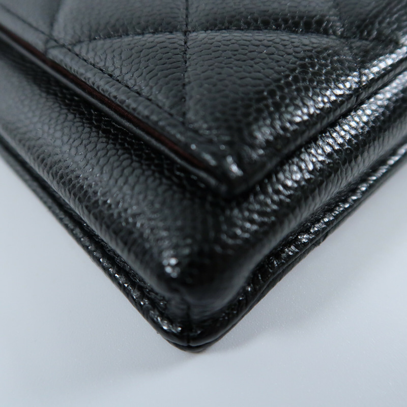 CHANEL 牛皮皮革Phone Bag銀扣鏈帶肩背袋-10