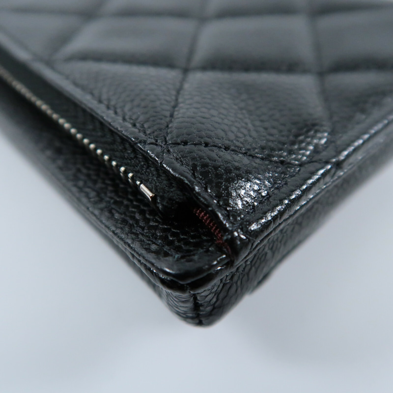 CHANEL 牛皮皮革Phone Bag銀扣鏈帶肩背袋-12