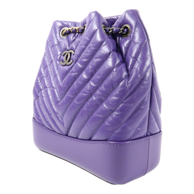 CHANEL 牛皮皮革Gabrielle Backpack鏈帶背包-2
