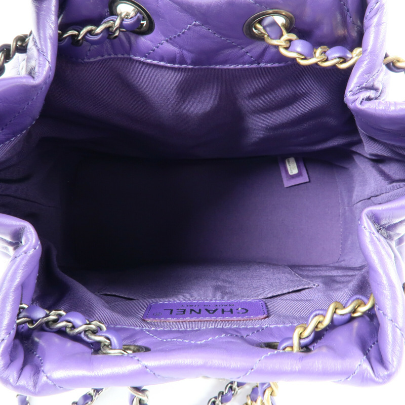 CHANEL 牛皮皮革Gabrielle Backpack鏈帶背包-4