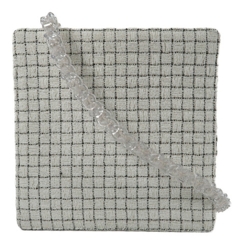 CHANEL Tweed Shoulder Bag銀扣肩背袋