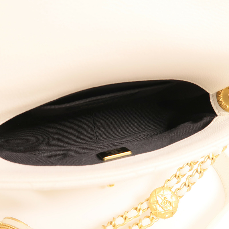 CHANEL 牛皮皮革Mini Twist Your Buttons Flap金扣鏈帶肩背袋-4