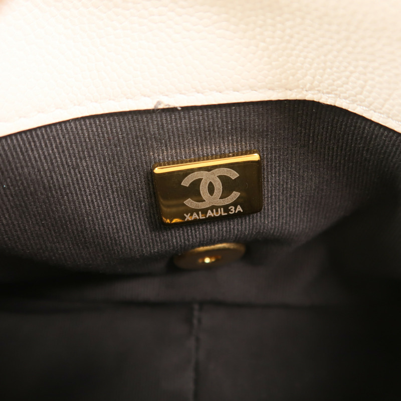 CHANEL 牛皮皮革Mini Twist Your Buttons Flap金扣鏈帶肩背袋-6