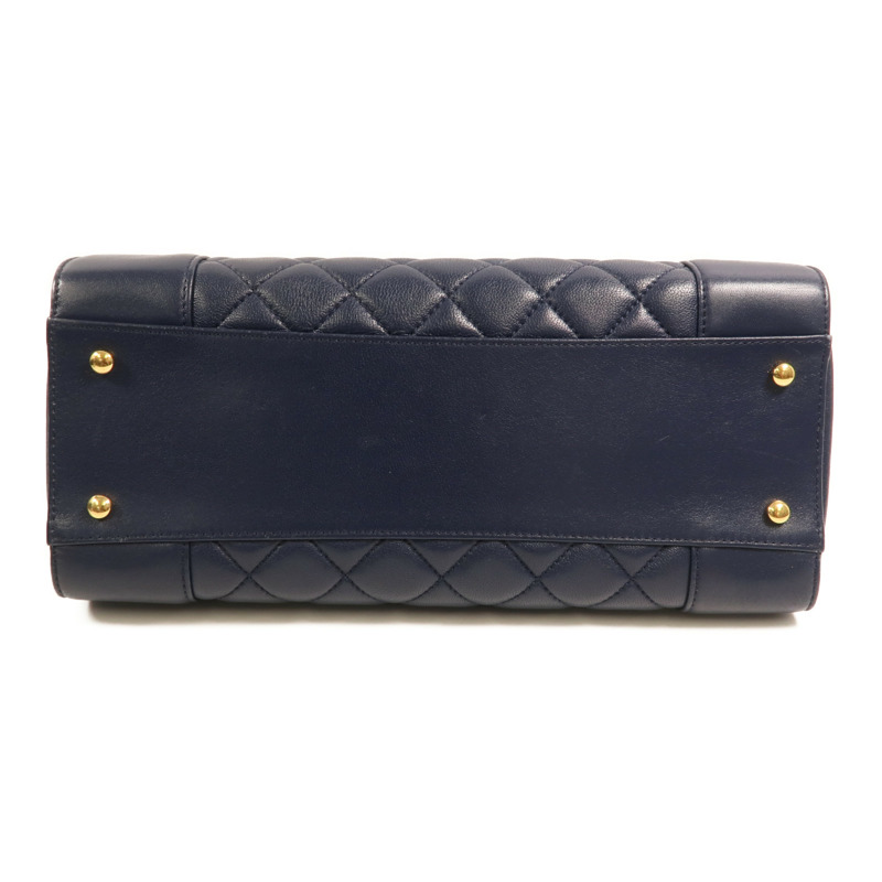 CHANEL 牛皮皮革Mademoiselle Vintage Tote金扣鏈帶肩背袋-3