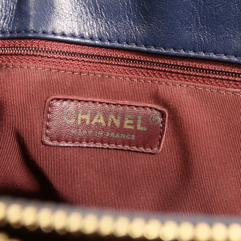 CHANEL 牛皮皮革Mademoiselle Vintage Tote金扣鏈帶肩背袋-5