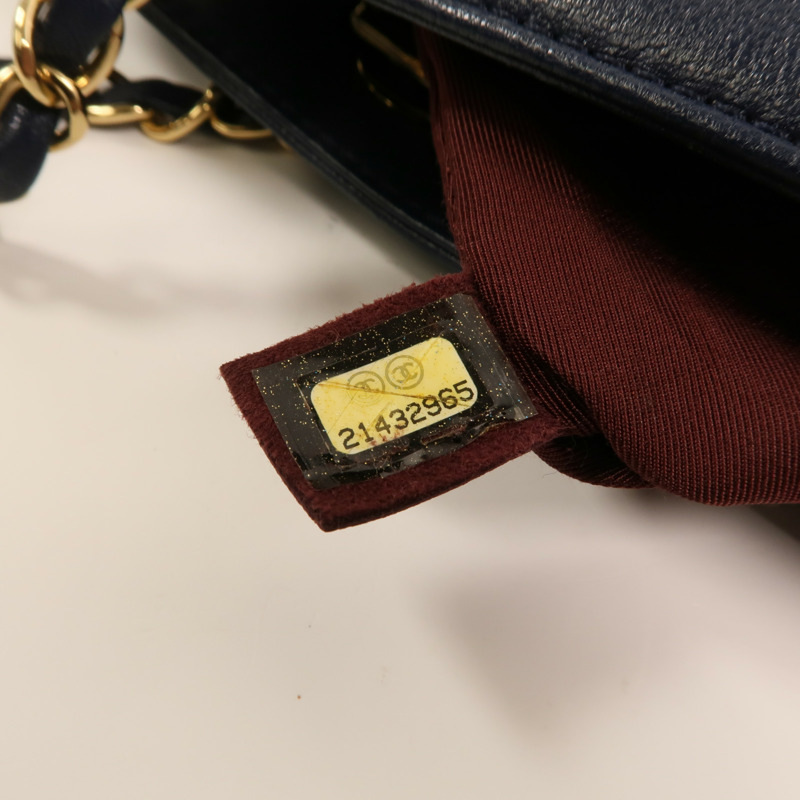 CHANEL 牛皮皮革Mademoiselle Vintage Tote金扣鏈帶肩背袋-6