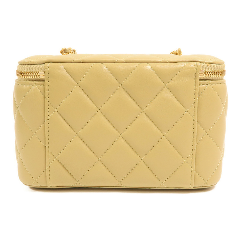 CHANEL 羊皮皮革Vanity Case鏈帶肩背袋-1