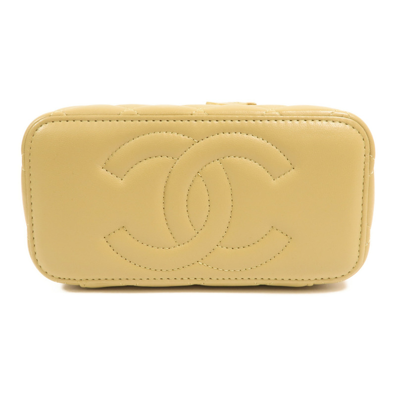 CHANEL 羊皮皮革Vanity Case鏈帶肩背袋-3