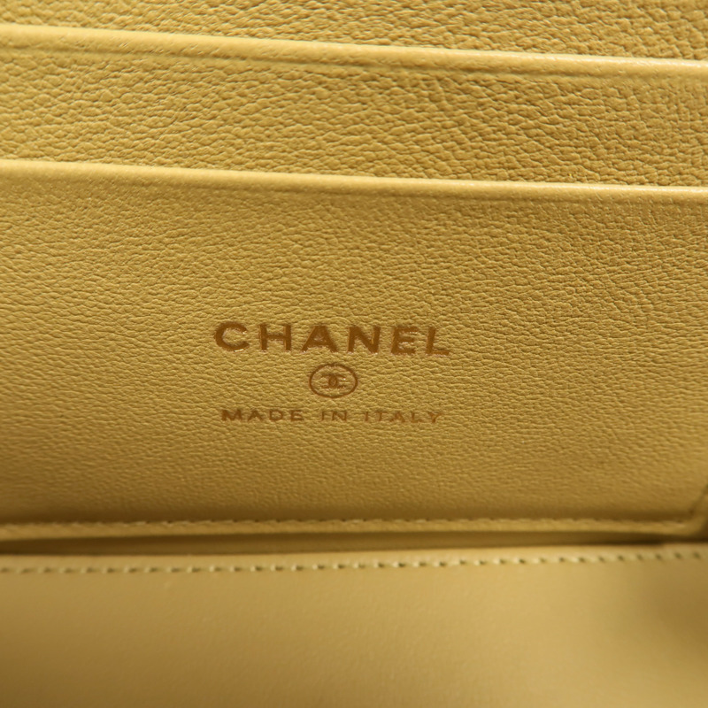 CHANEL 羊皮皮革Vanity Case鏈帶肩背袋-5