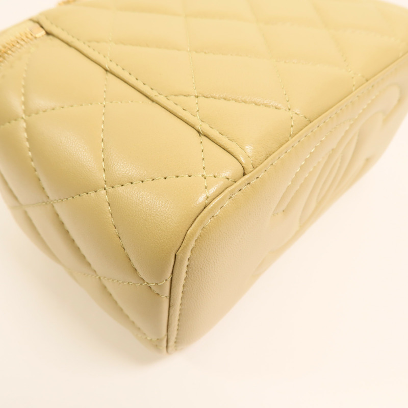 CHANEL 羊皮皮革Vanity Case鏈帶肩背袋-13
