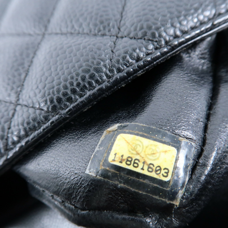 CHANEL 牛皮皮革Vintage Classic East West Flag Bag銀扣鏈帶肩背袋-12