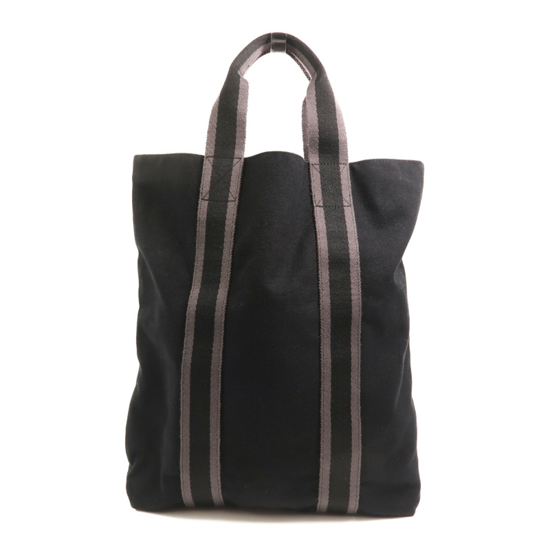 HERMES 【Hermes Fair】帆布Fourre Tout Cabas手挽袋Black-1