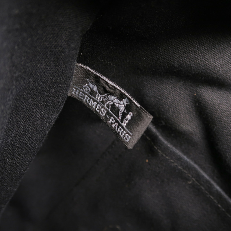 HERMES 【Hermes Fair】帆布Fourre Tout Cabas手挽袋Black-5