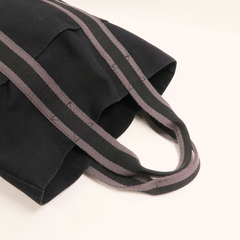 HERMES 【Hermes Fair】帆布Fourre Tout Cabas手挽袋Black-7