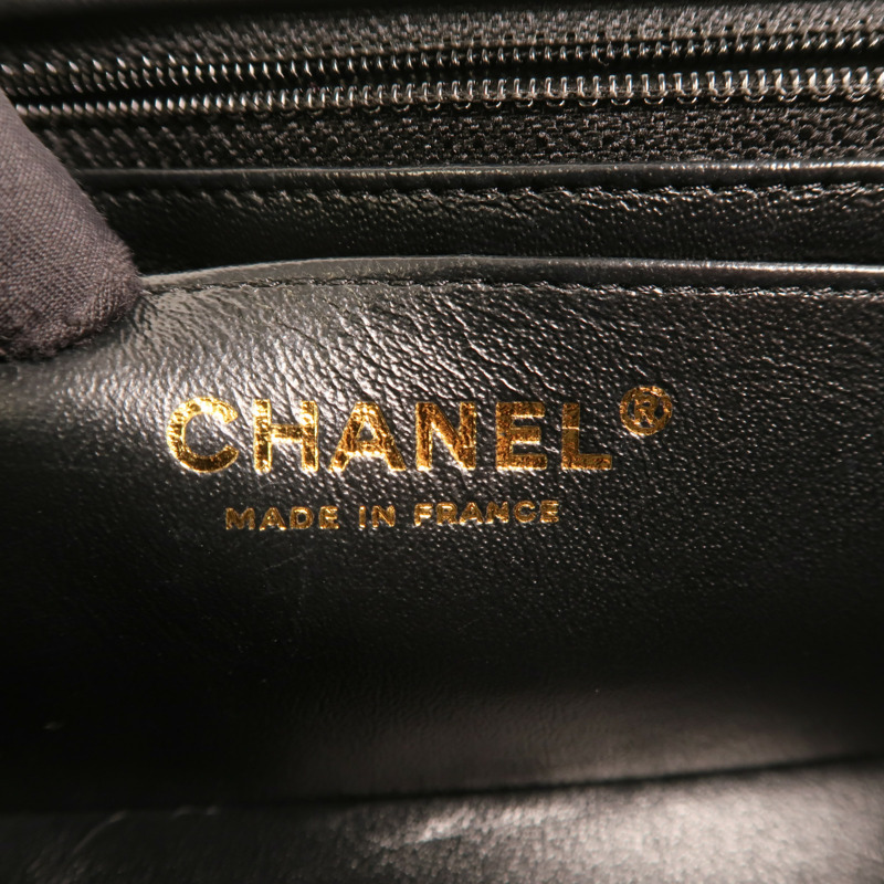 CHANEL 羊皮皮革Classic 20金扣鏈帶肩背袋-5