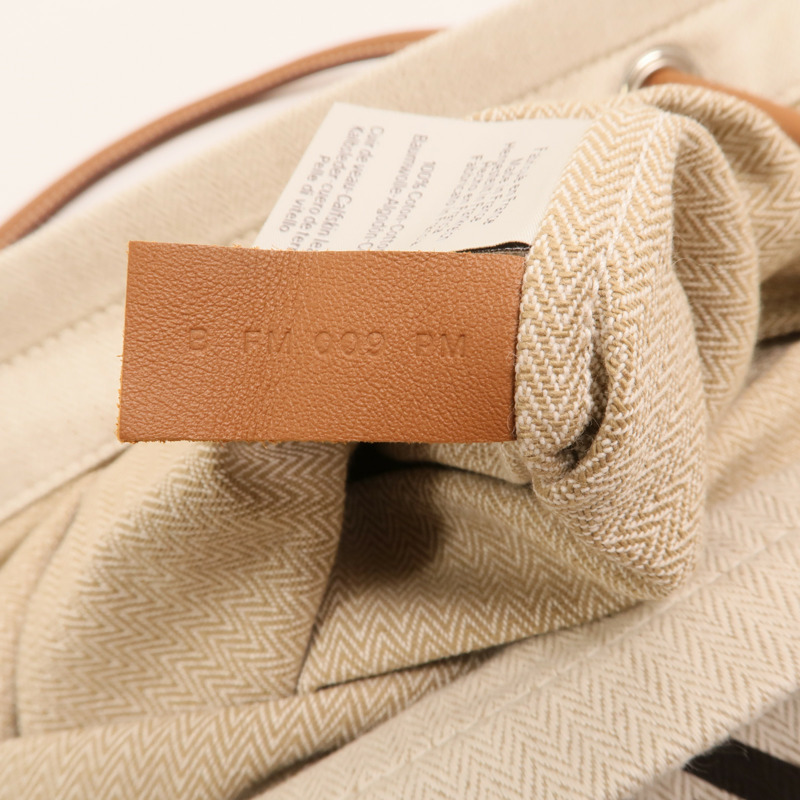 HERMES 【Hermes Fair】帆布Aline PM銀扣肩背袋-5