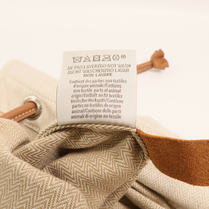 HERMES 【Hermes Fair】帆布Aline PM銀扣肩背袋-15