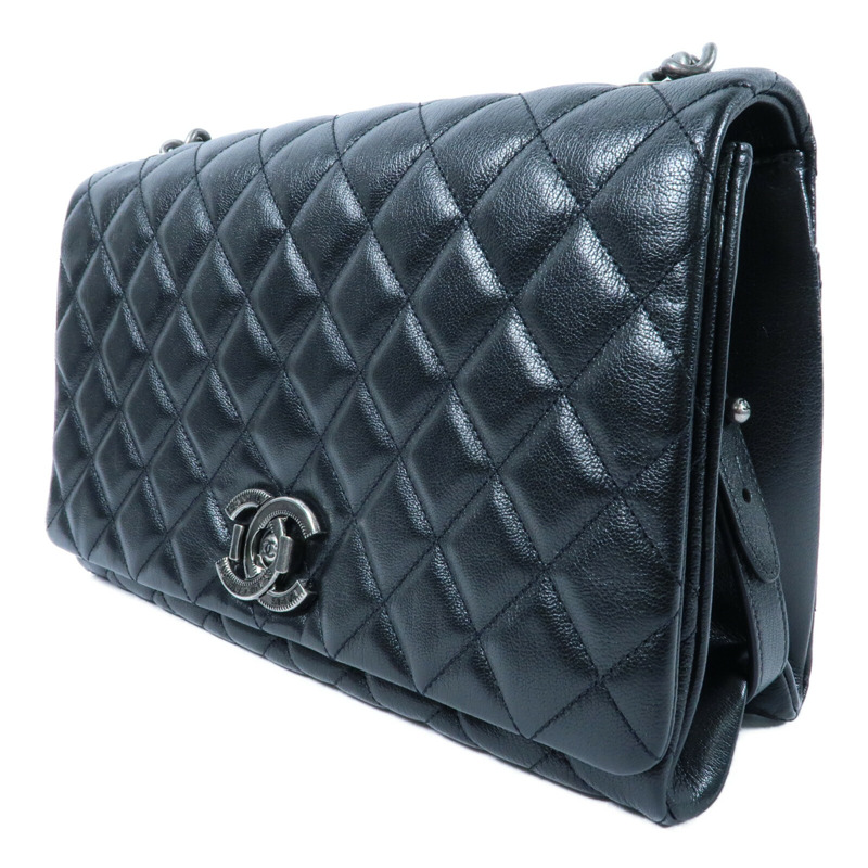 CHANEL 牛皮皮革Chain Shoulder鏈帶肩背袋-2