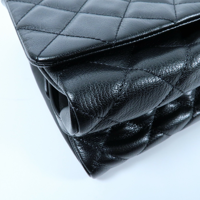 CHANEL 牛皮皮革Chain Shoulder鏈帶肩背袋-4