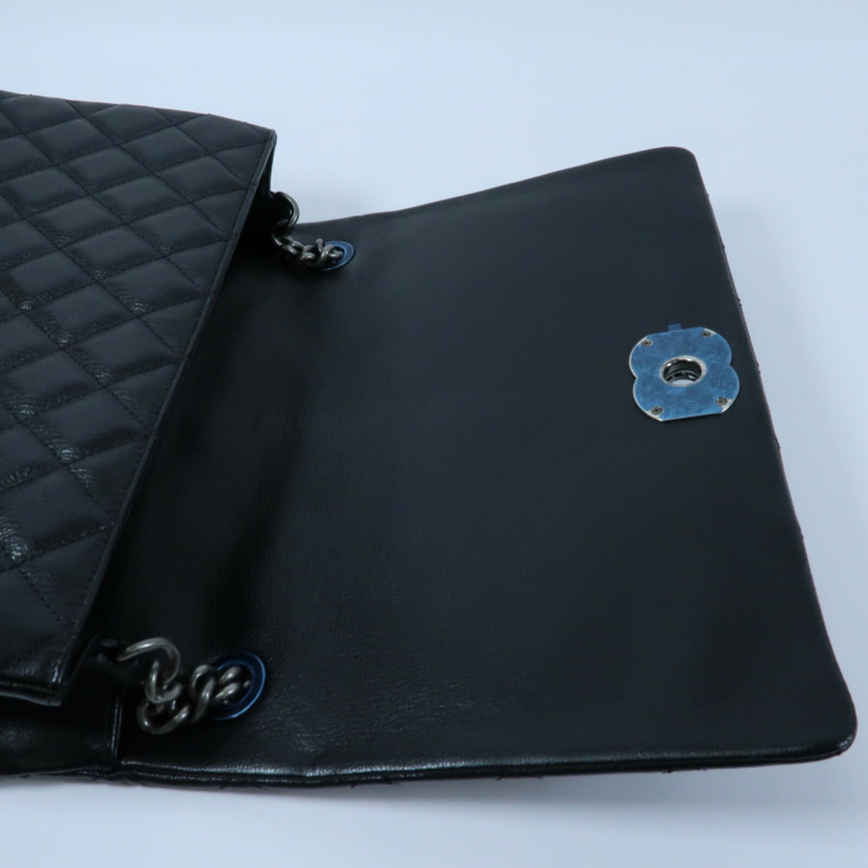 CHANEL 牛皮皮革Chain Shoulder鏈帶肩背袋-13