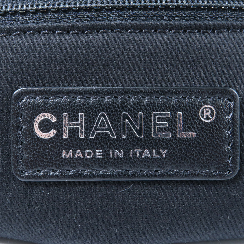 CHANEL 牛皮皮革Chain Shoulder鏈帶肩背袋-16