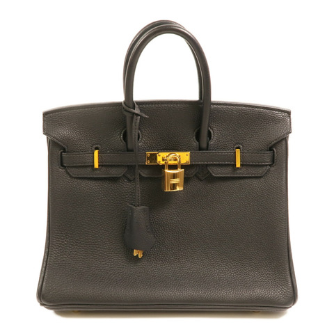 HERMES 【Hermes Fair】Togo皮革Birkin 25金扣手挽袋Noir