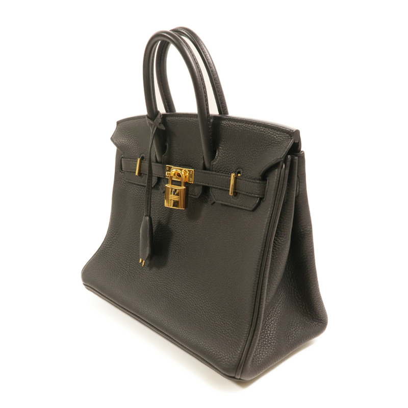 HERMES 【Hermes Fair】Togo皮革Birkin 25金扣手挽袋Noir-2
