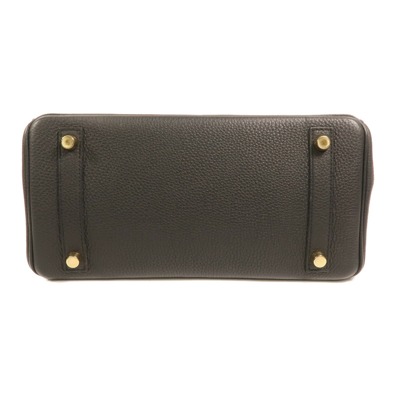 HERMES 【Hermes Fair】Togo皮革Birkin 25金扣手挽袋Noir-3