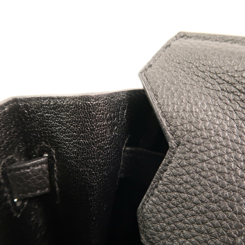 HERMES 【Hermes Fair】Togo皮革Birkin 25金扣手挽袋Noir-6