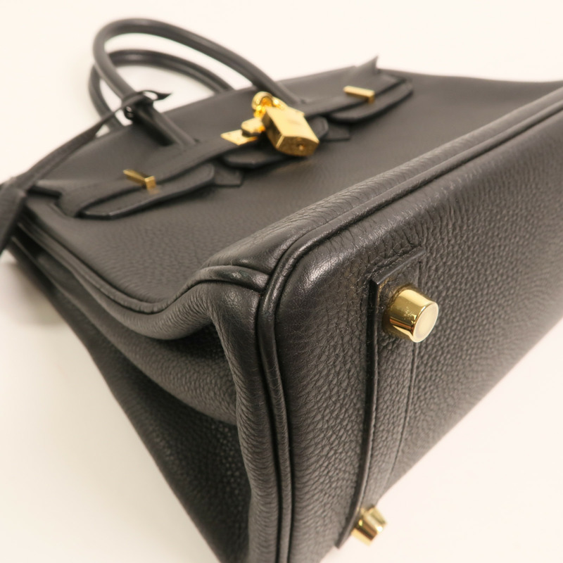 HERMES 【Hermes Fair】Togo皮革Birkin 25金扣手挽袋Noir-13