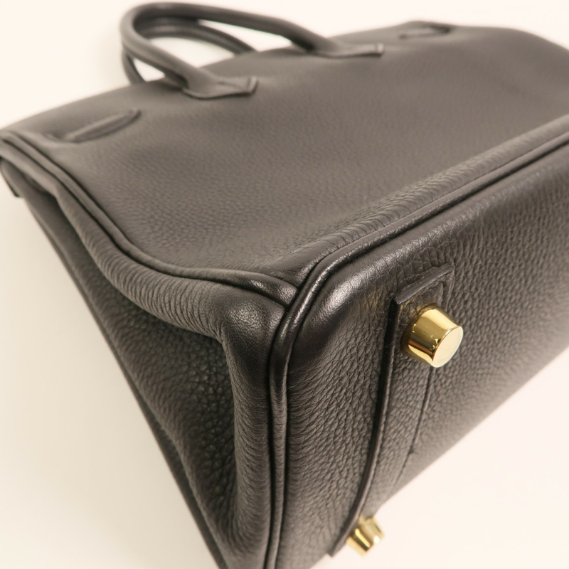 HERMES 【Hermes Fair】Togo皮革Birkin 25金扣手挽袋Noir-15