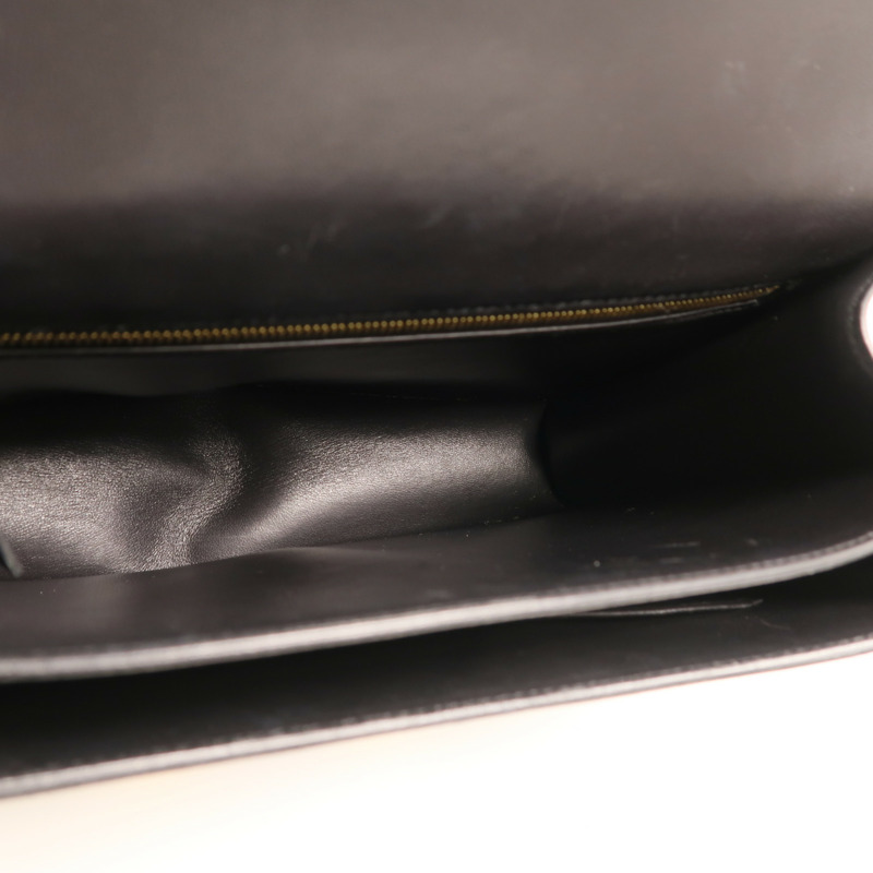 HERMES 【Hermes Fair】Epsom皮革Constance 24金扣肩背袋Noir-4