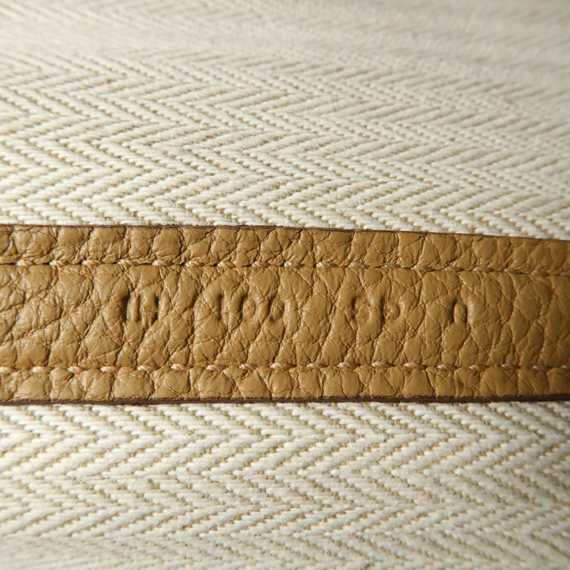 HERMES 【Hermes Fair】Clemence皮革GardenParty PM銀扣手挽袋Biscuit-11
