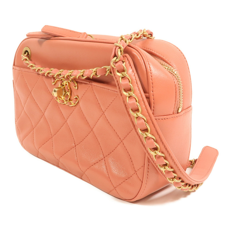 CHANEL 羊皮皮革19 Camera Bag金扣鏈帶肩背袋-2