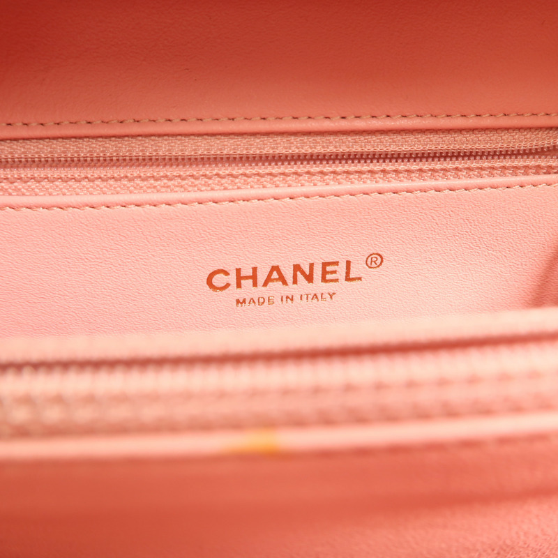 CHANEL 粗花呢Vanity Case 21cm金扣鏈帶肩背袋-5