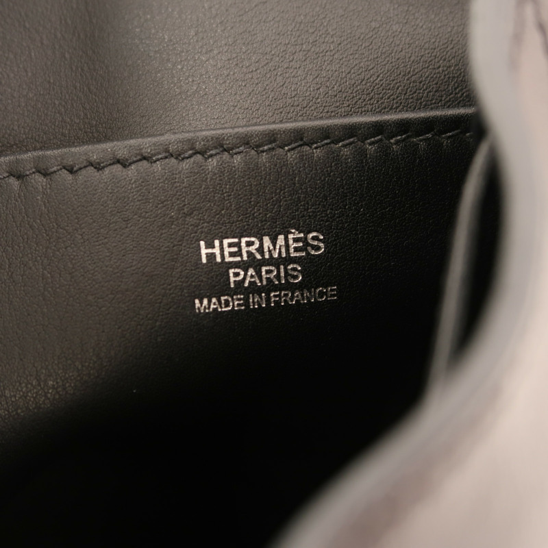 HERMES 【Hermes Fair】Swift皮革Licol 19肩背袋Noir-5