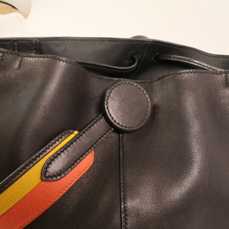 HERMES 【Hermes Fair】Swift皮革Licol 19肩背袋Noir-8