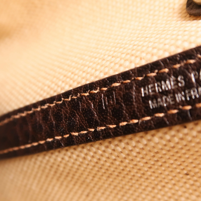 HERMES 【Hermes Fair】帆布Mini Garden Party銀扣手挽袋-6