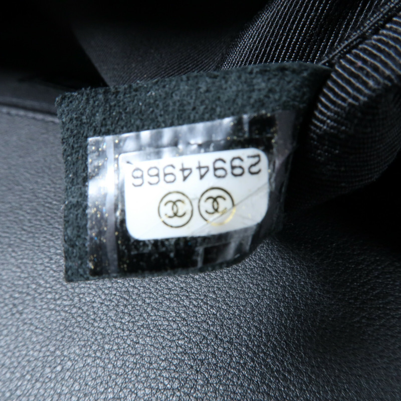 CHANEL 羊皮皮革Boy 25鏈帶肩背袋-12