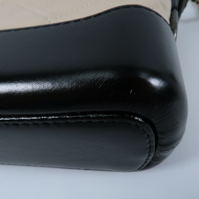 CHANEL 牛皮皮革Gabrielle Small鏈帶肩背袋-5