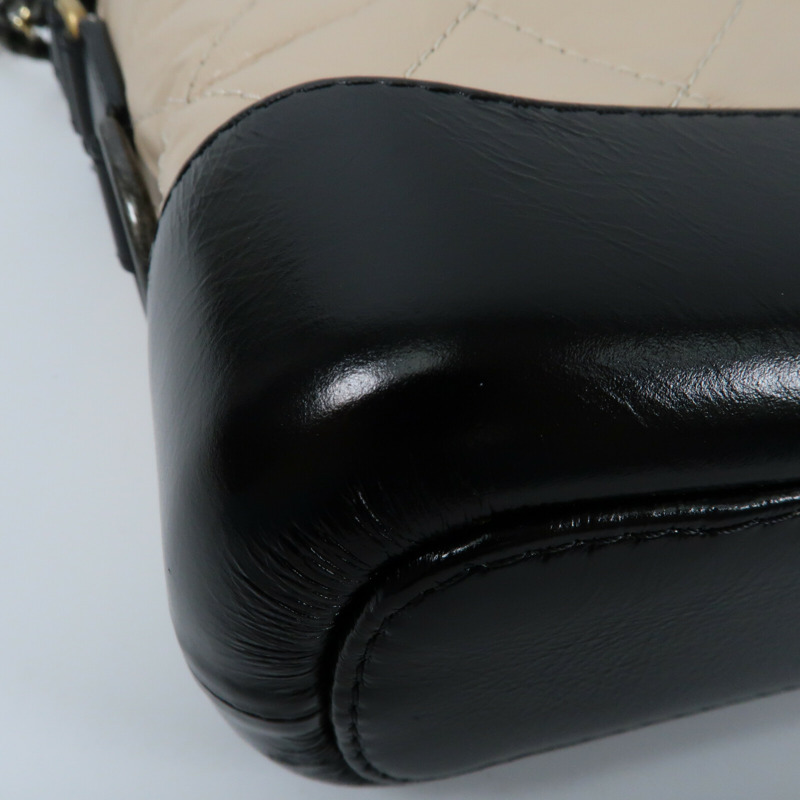 CHANEL 牛皮皮革Gabrielle Small鏈帶肩背袋-6