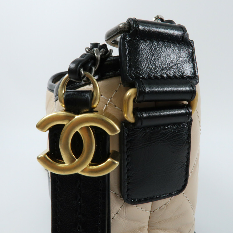 CHANEL 牛皮皮革Gabrielle Small鏈帶肩背袋-8